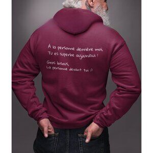 NWOT Ouate De Phoque Burgundy Unisex Hoodie